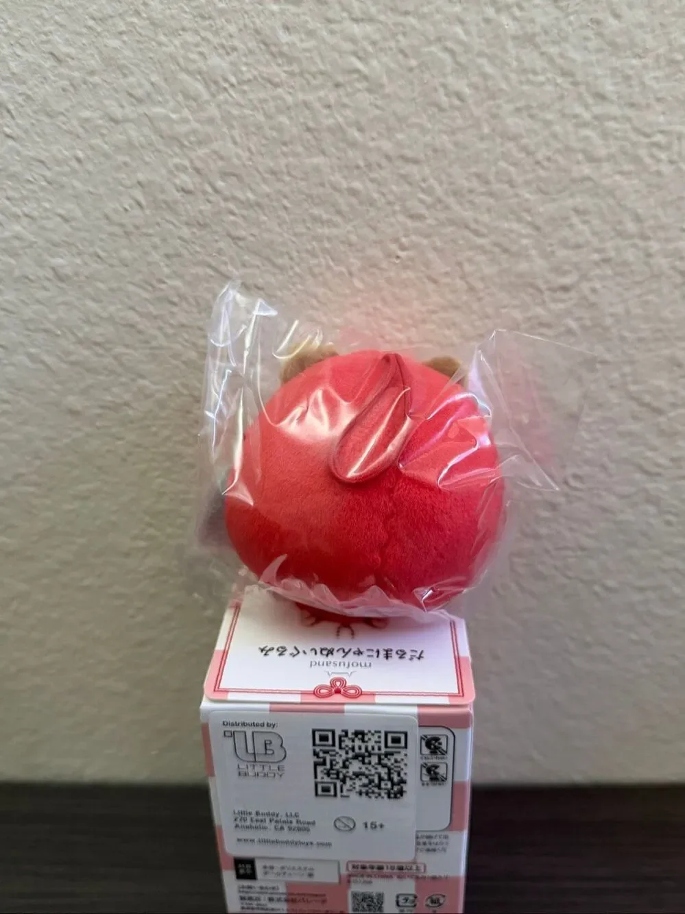 Mofusand Daruma Cat Blind Box Plush Keychain - Red